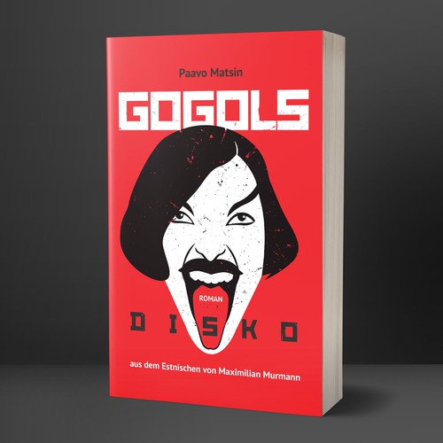 Literature design with the title 'Book Cover for Novel "Gogol's Disco"'