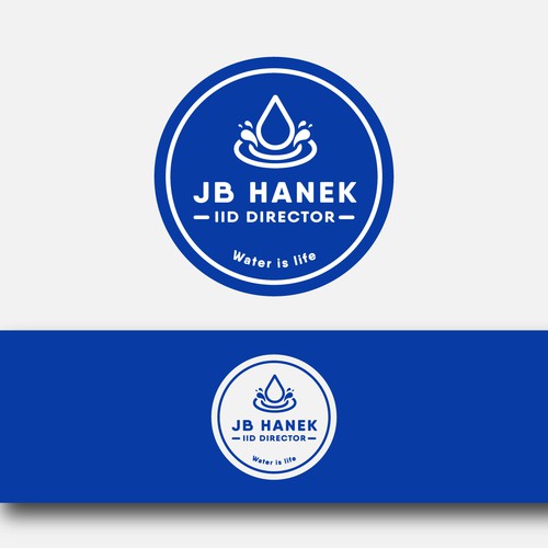 Stationery logo with the title 'Water District Election Candidate Logo'