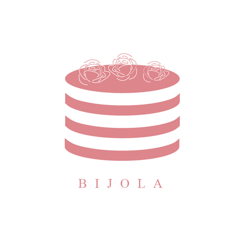 Rose design with the title 'Logo for Bijola Cakes'