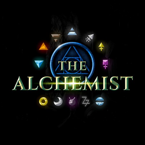 Realistic logo with the title 'The Alchemist Logo'