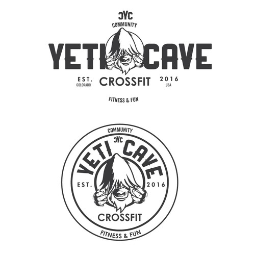 Yeti logo with the title 'Yeti cave'