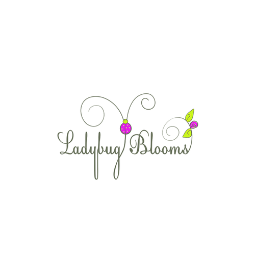 Ladybug logo with the title 'logo concept for a florist '