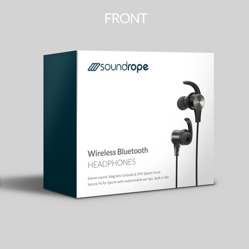 Wireless design with the title 'Clean, Modern, Hi-Tech Packaging Design'