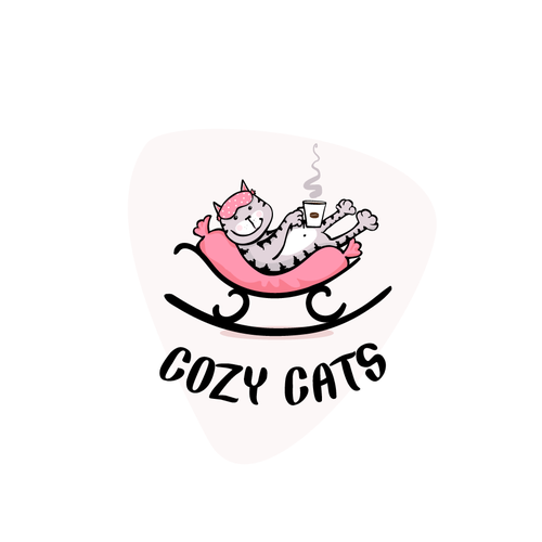 Paw logo with the title 'Cozy Cats'