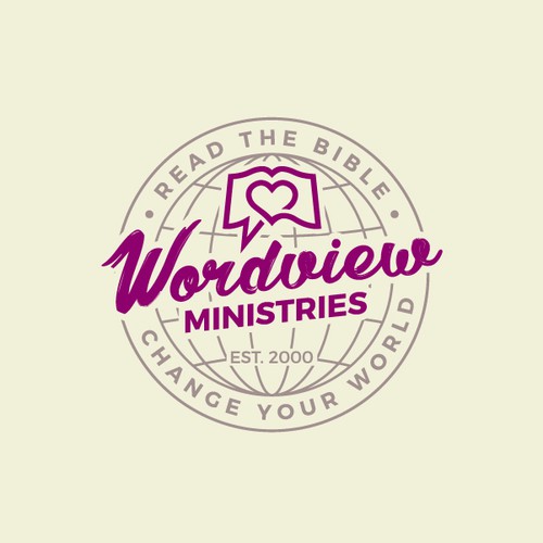 Script brand with the title 'Wordview Ministries'