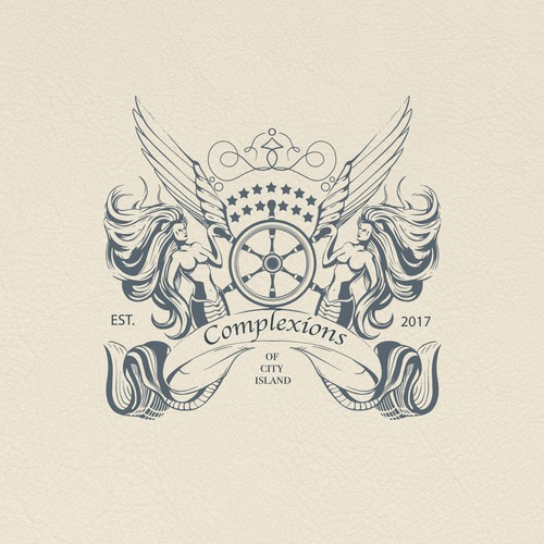 Royal design with the title 'Cosmetics & Beauty Logo'