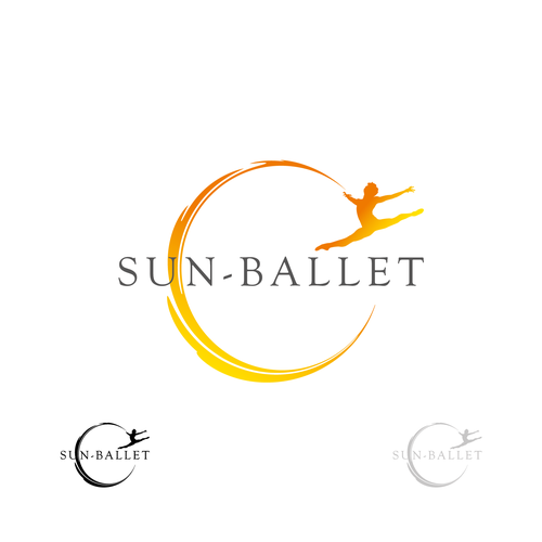 Dancer logo with the title 'sun ballet'