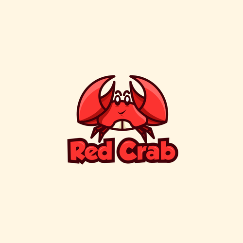 Crab logo with the title 'Design me a logo for "Red Crab"'