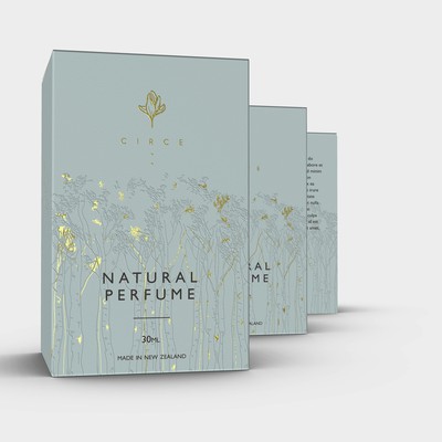 Product packaging for natural perfume