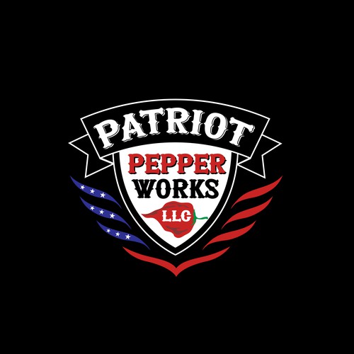 Hot logo with the title 'Patriot Pepper Works LLC'