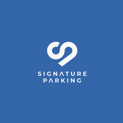 Lettermark logo with the title 'logo concept for Parking Hospitality Company'