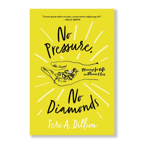 Bright book cover with the title 'Illustrative Conceptual Book Cover Design'