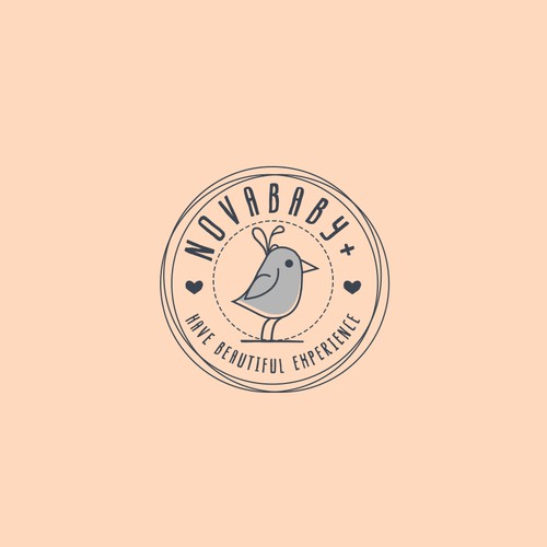 Ecommerce logo with the title 'NovaBaby+'