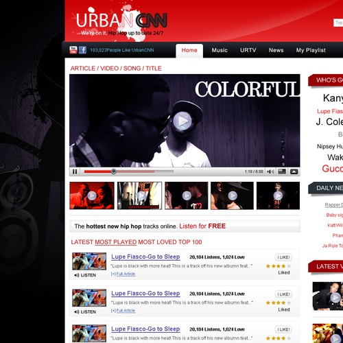 Video website with the title 'Video Concept Website'
