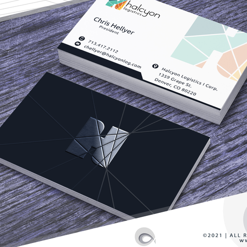 Communications design with the title 'Cool Logo and Business Cards for Logistics/Delivery CO'