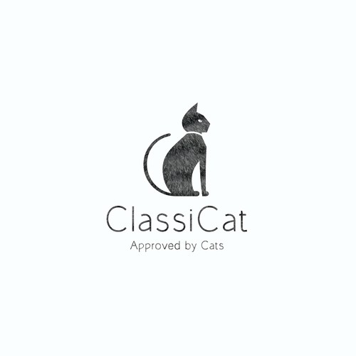 Cute cat logo with the title 'Proposal for a Cat Accessory Brand'