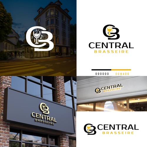 Bar brand with the title 'CB Lettermark Logo'