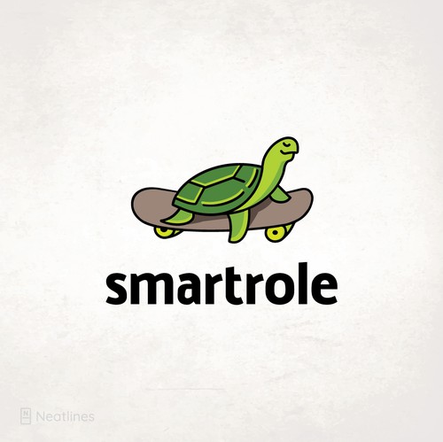 Skateboard design with the title 'Smartrole'