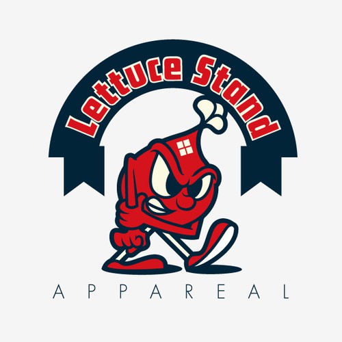 Radish design with the title 'Lettuce Stand'