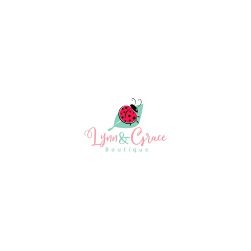 Ladybug logo with the title 'Baby clothes logo'