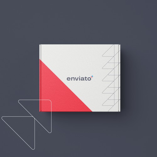 Arrow design with the title 'Enviato Logo Design'