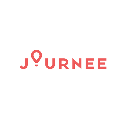 Travel logo with the title 'Journee'