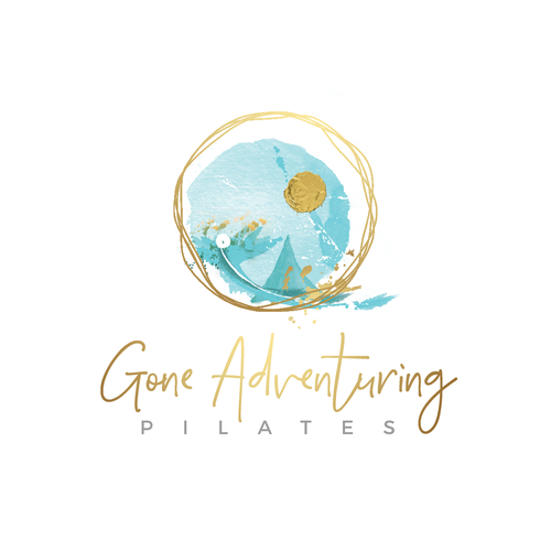 Adventure logo with the title 'gone pilates adventures'