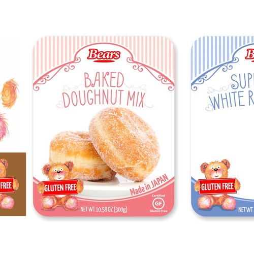 Gluten-free label with the title 'flour label'