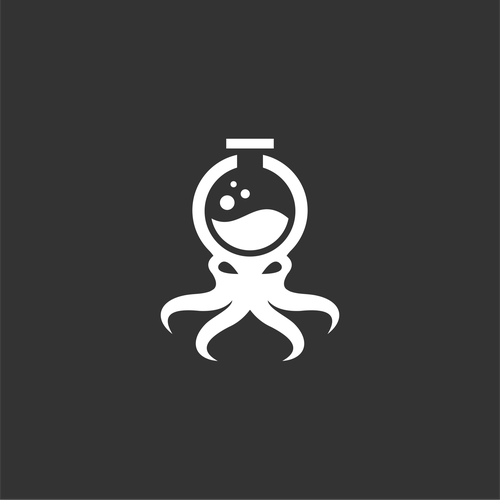 Octopus brand with the title 'octopus neegative space labs logo'