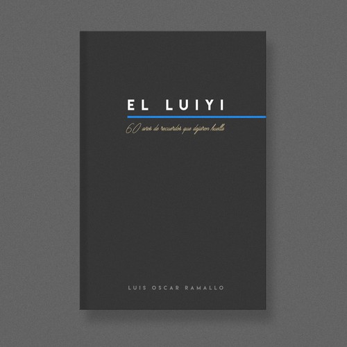 Biography design with the title 'Book cover idea for EL LUIYI'