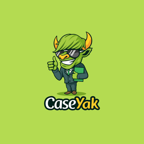 Yak logo with the title 'Mascot Design'