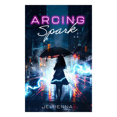 Moody design with the title 'YA book cover'