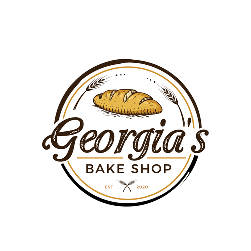 Wheat logo with the title 'vintage style logo design.'