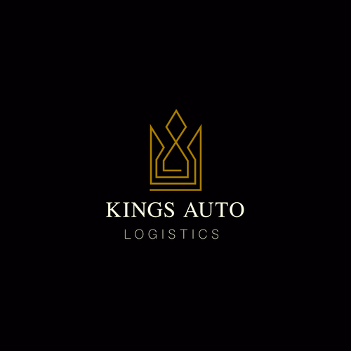 Expressive logo with the title 'Logo Concept for Kings Auto Logistics'