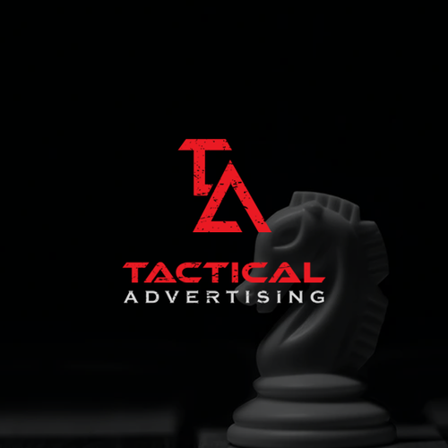 Horse brand with the title 'Tactical advertising'