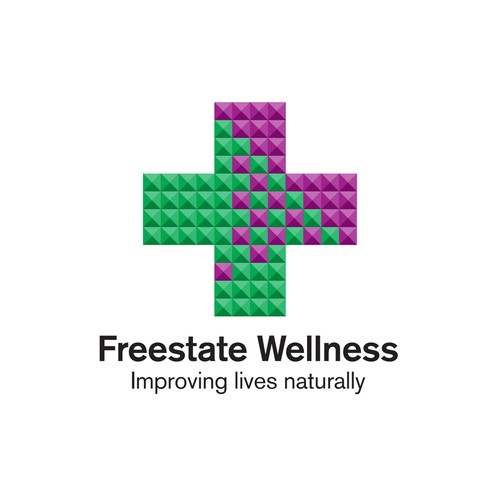 Pot design with the title 'Logo concept for medical marijuana dispensary.'