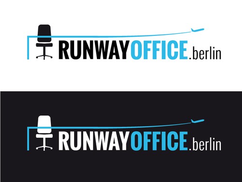 Airport design with the title 'Logo-design'