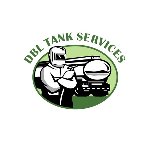 Welding design with the title 'DBL Tank Services'
