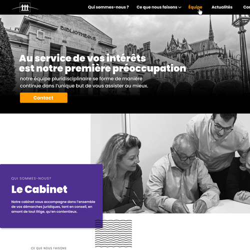 Lawyer website with the title 'Law Firm Home Page'