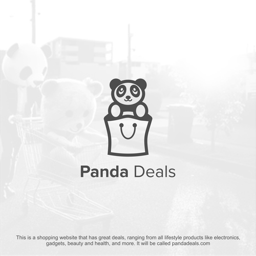 Shop logo with the title 'Panda Deals Logo'