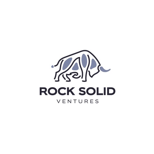 Icon brand with the title 'Simple logo for Rock Solid Ventures'