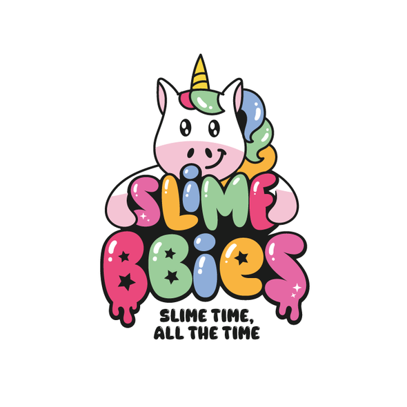 Unicorn logo with the title 'Slime bbies'