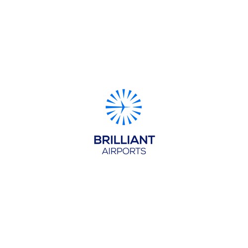 Airport design with the title 'Concept for Brilliant Airports. a website about airports and flying info'