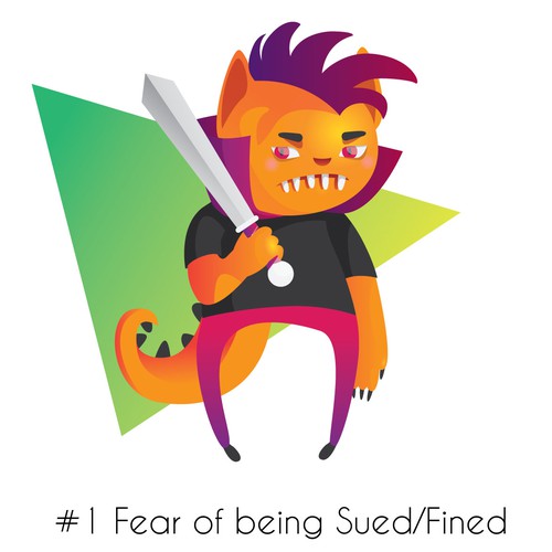 Monster artwork with the title 'Monster concept'