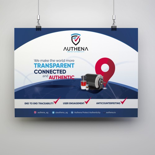 Authentic design with the title 'Authena Billboard'