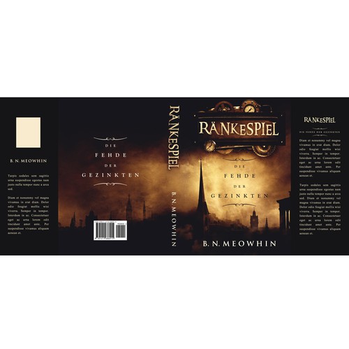 Mystery book cover with the title 'Ränkespiel - book cover -'