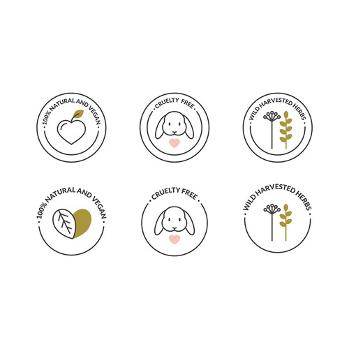 Line design with the title 'Cosmetics products icon set'