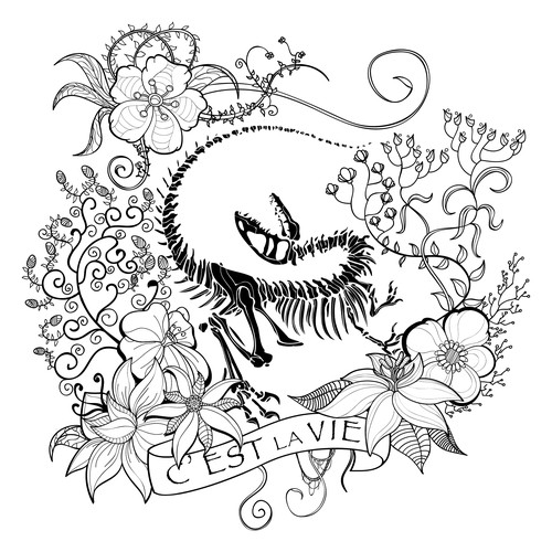 Raptor design with the title 'TattooDesign'