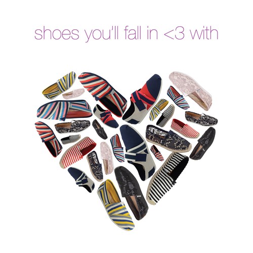 Shoe design with the title 'Full Page Ad for Joy&Mario'