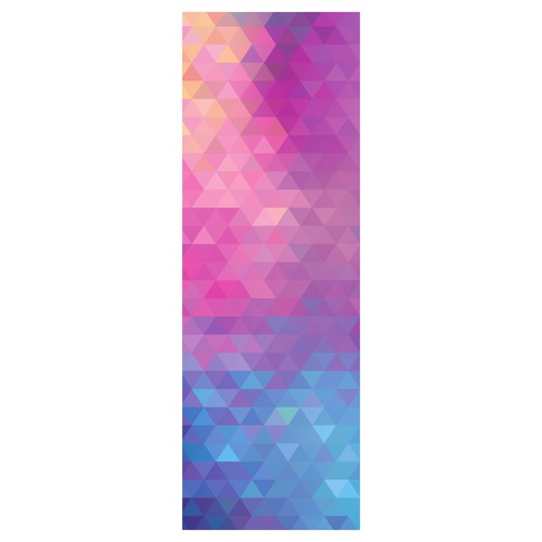 Geometric artwork with the title 'Yoga mat design'